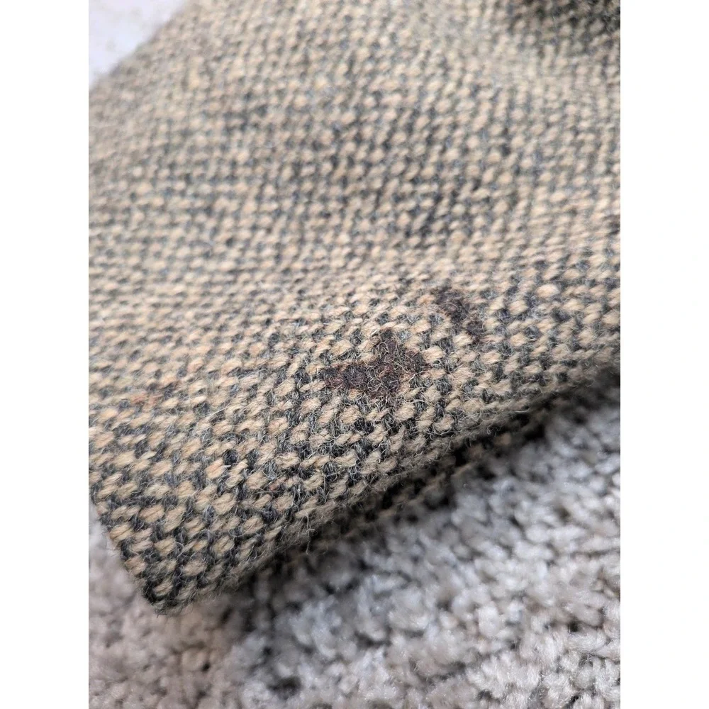 Nordstrom Harris‎ Tweed Wool Blazer Mens Brown Herringbone Sport Coat USA